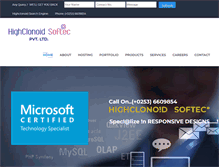Tablet Screenshot of highclonoidsoftec.com